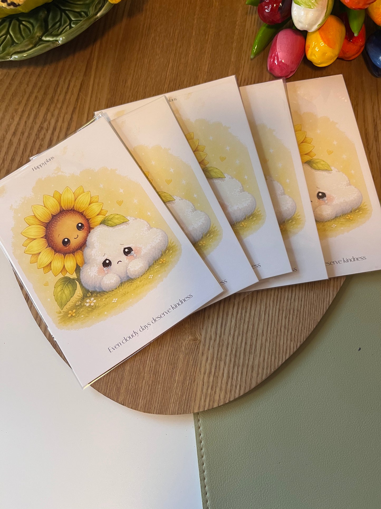 Postkarte Happyplans Cloudy Days