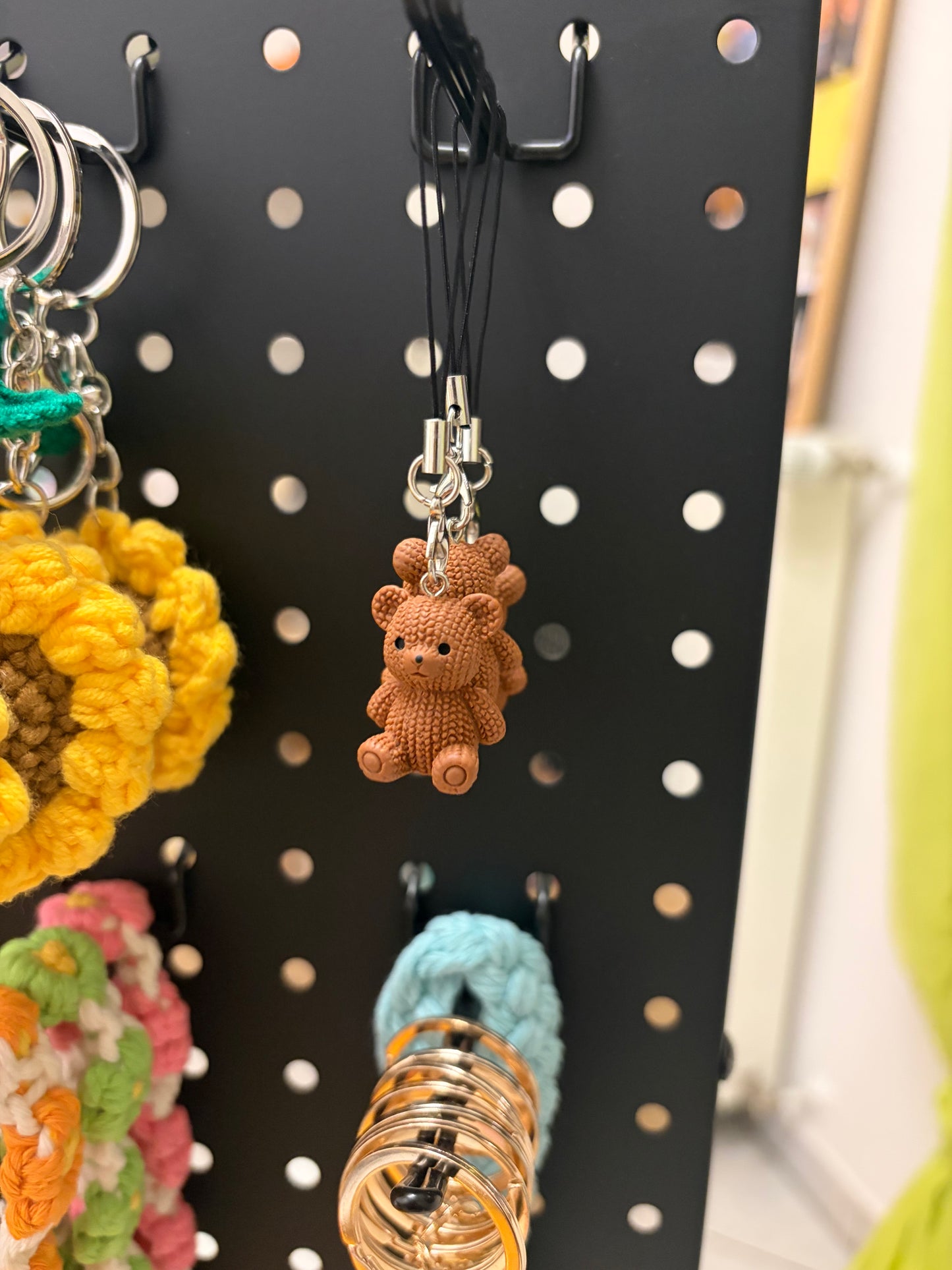 Mini Teddy Anhänger, brown, teddy, cozy