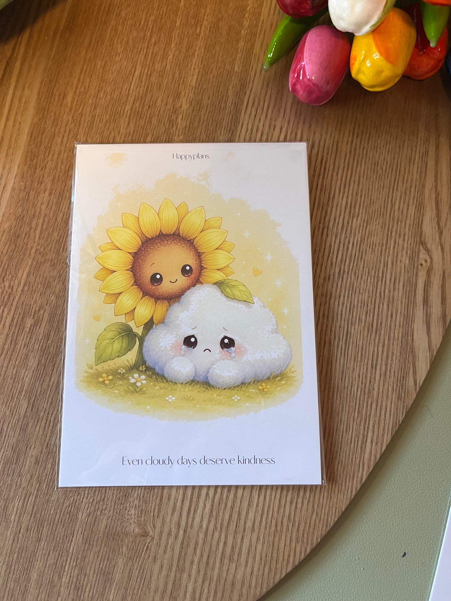 Postkarte Happyplans Cloudy Days