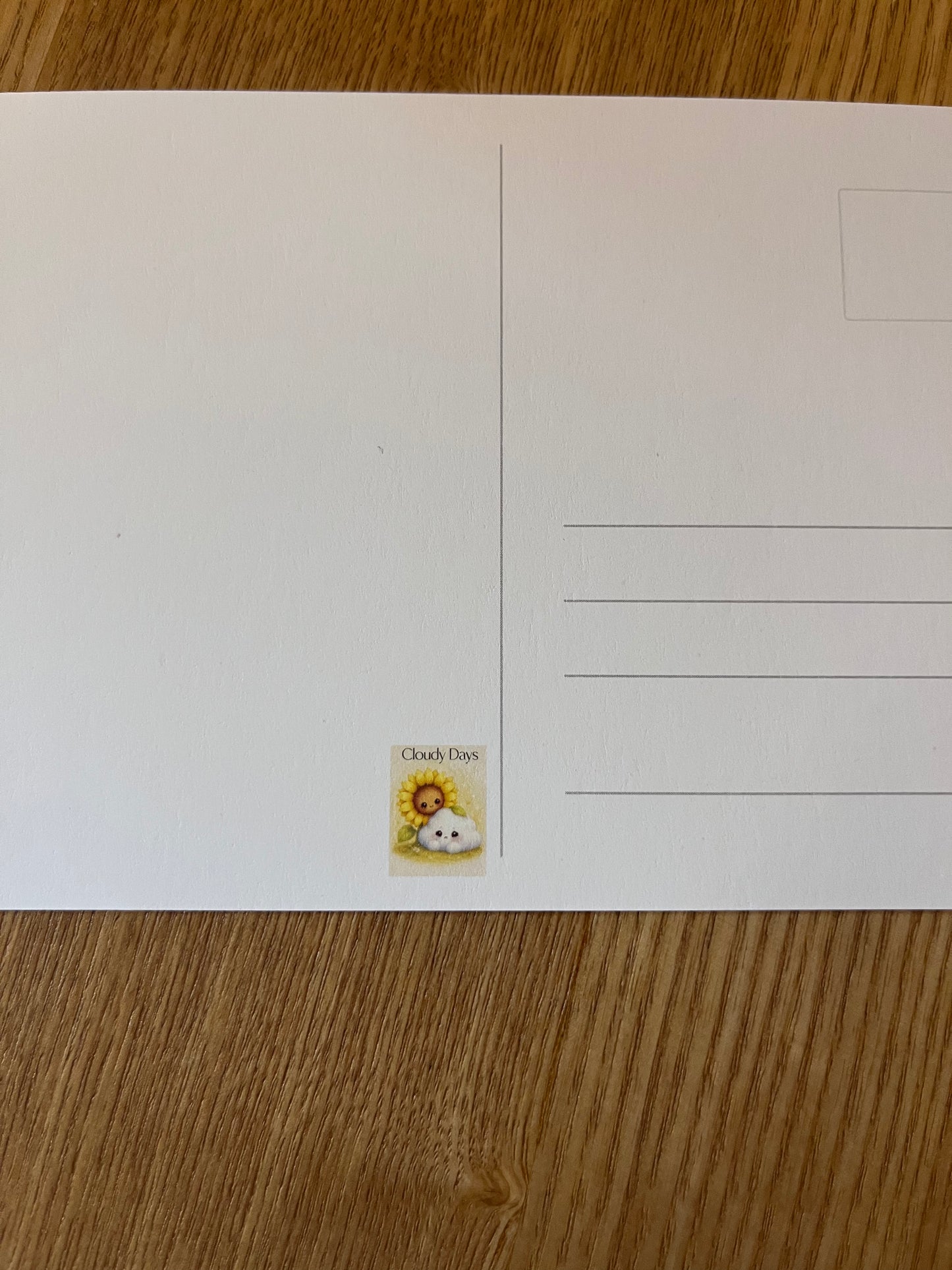Postkarte Happyplans Cloudy Days