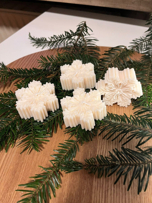 Schneeflocken - Kerze