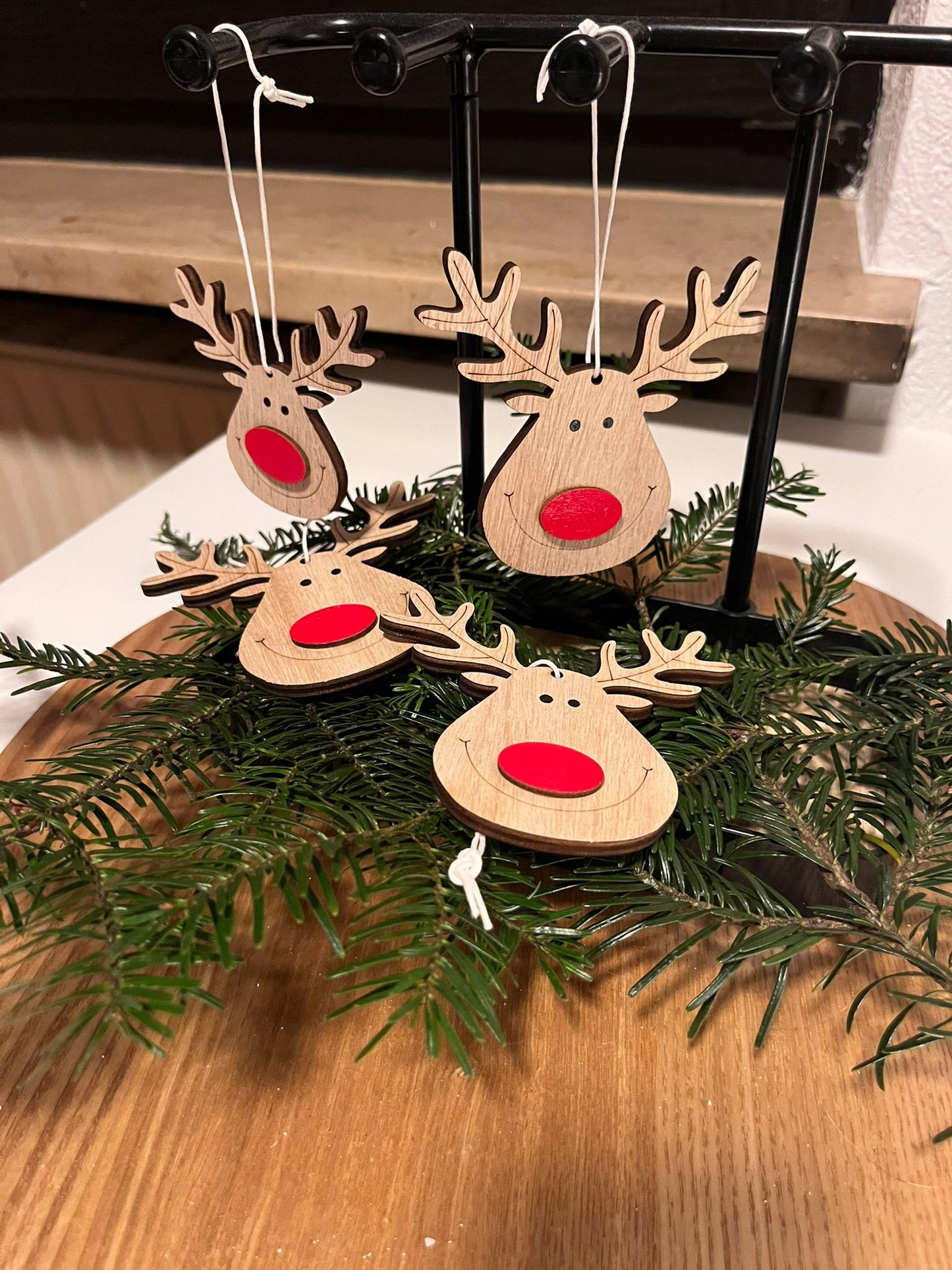 Holz - Rentieranhänger