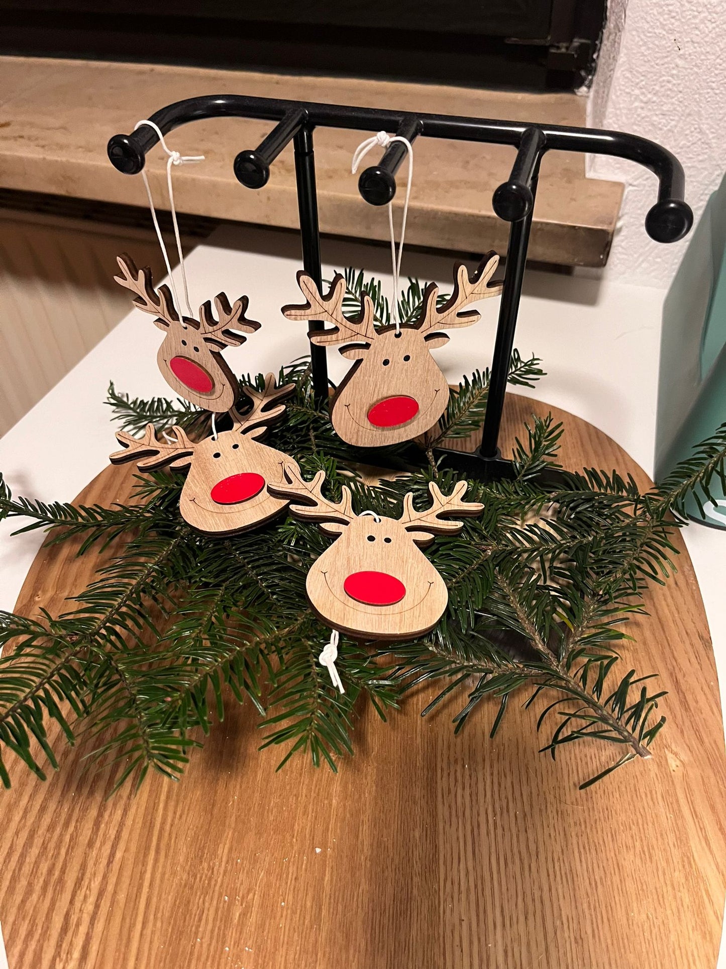 Holz - Rentieranhänger